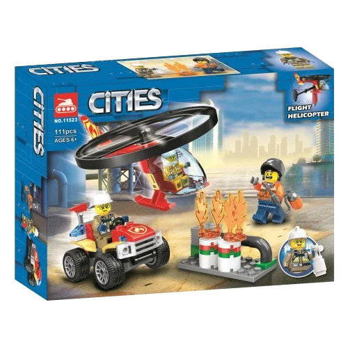 Конструктор LARI аналог Lego City 60248 Пожарный спасательный вертолёт