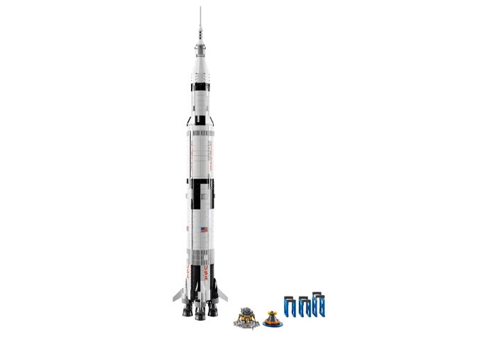 Конструктор Lion King аналог Lego Ideas 21309 Ракетно-космическая система НАСА «Сатурн-5-Аполлон»