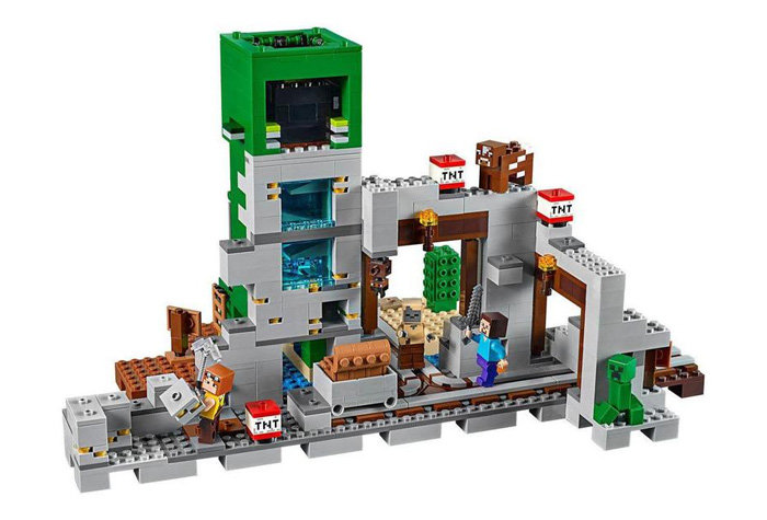 Конструктор LARI аналог Lego Minecraft 21155 Шахта крипера