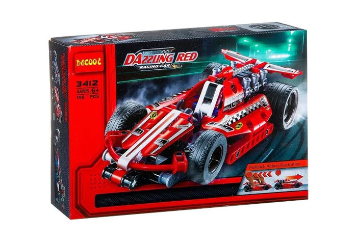 Конструктор Decool аналог LEGO 42011 Карт с инерционным двигателем