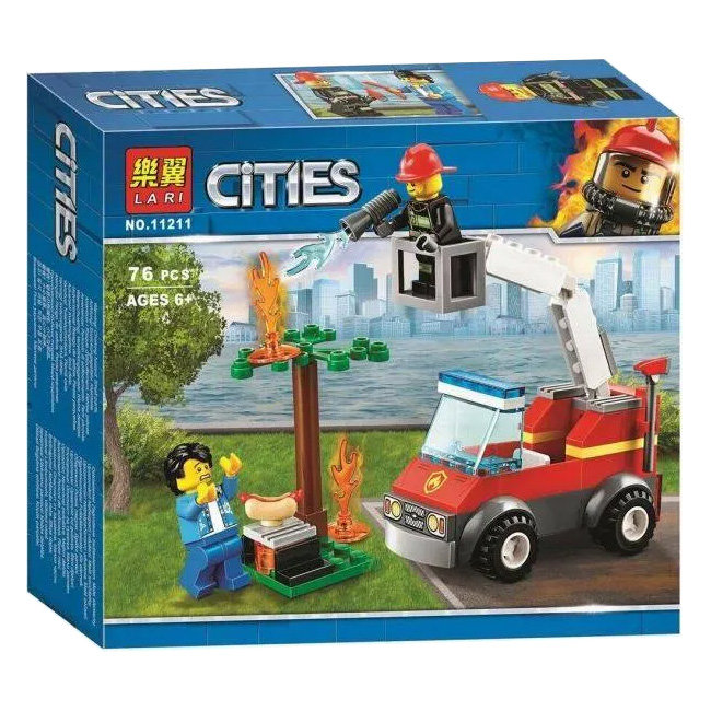 Конструктор Lari аналог Lego City 60212 Пожар на пикнике