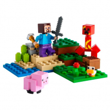 Конструктор аналог Lego Майнкрафт 21177 Засада Крипера