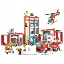 Конструктор аналог Lego City 60110 Пожарная часть
