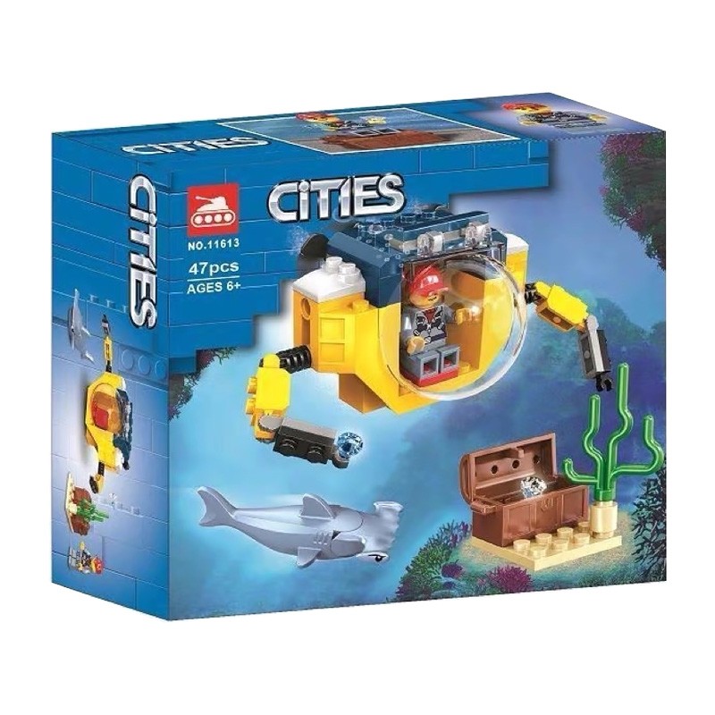 Конструктор аналог Lego City 60263 Океан: мини-подлодка