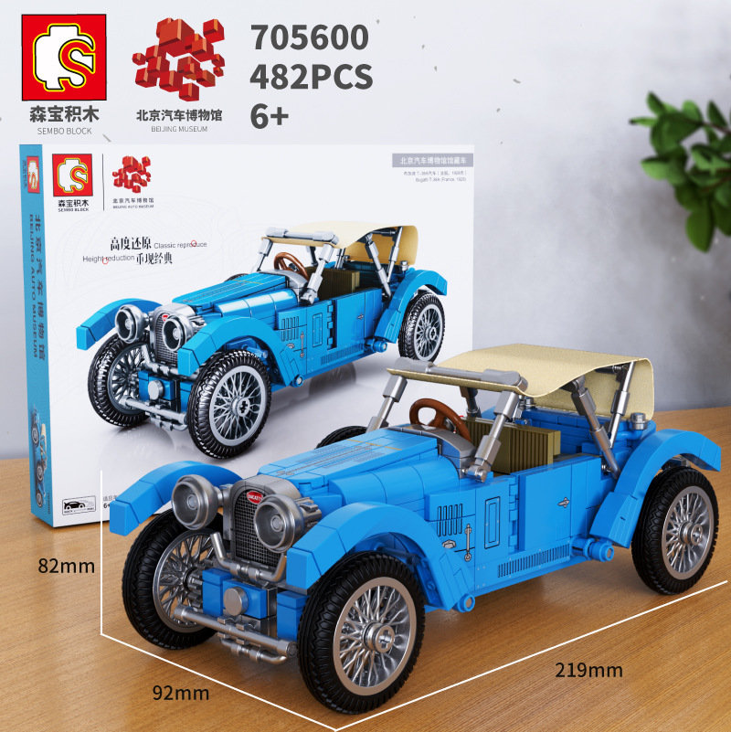 Конструктор Sembo Block Пекинский автомузей: Bugatti T38A