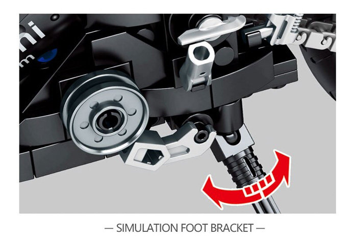 Конструктор Sembo Block Мотоцикл Kawasaki Ninja 400