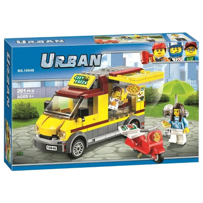 Конструктор BELA аналог Lego City 60150 Фургон-пиццерия