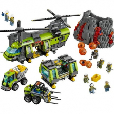Конструктор BELA аналог Lego City 60125 Тяжёлый транспортный вертолёт «Вулкан»