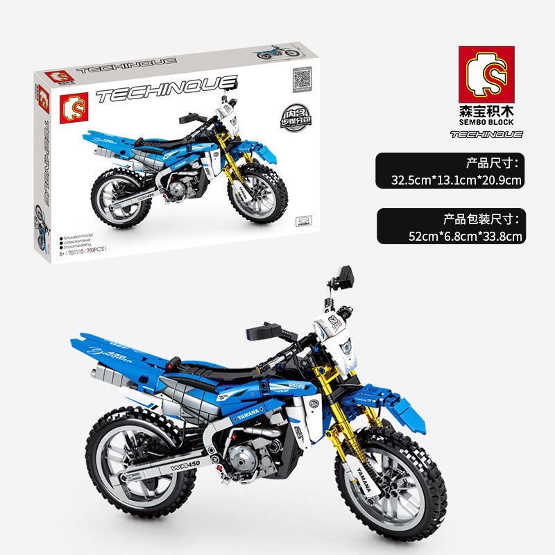 Конструктор Sembo Block Мотоцикл Yamaha WR450F