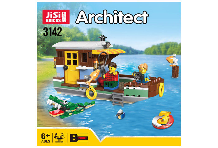 Конструктор JiSi Bricks (Decool) аналог LEGO 31093 Плавучий дом