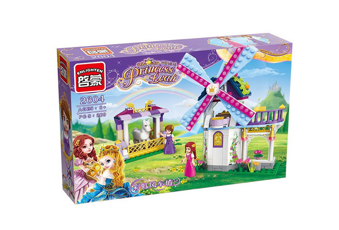 Конструктор Qman (Enlighten Brick) Радужная мельница