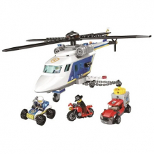 Конструктор LARI аналог Lego City 60243 Погоня на полицейском вертолёте