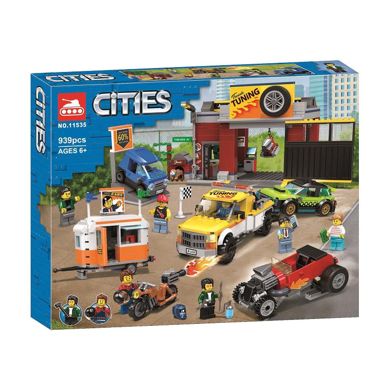 Конструктор аналог Lego City 60258 Тюнинг-мастерская