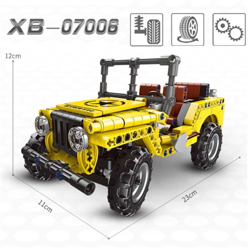 Конструктор Xingbao Желтый Jeep Wrangler Offroad