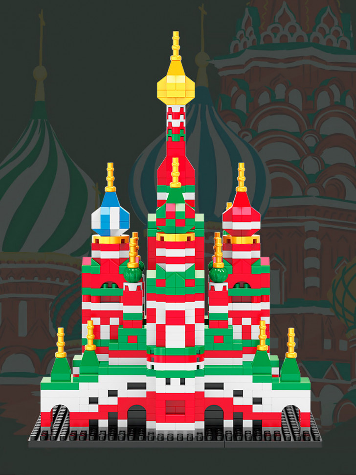 Конструктор Balody Собор Василия Блаженного (мини детали)