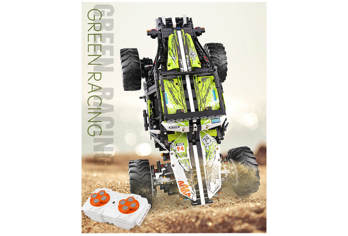 Конструктор Mould King (аналог Lego MOC 19517) Зелёный багги 4WD на радиоуправлении