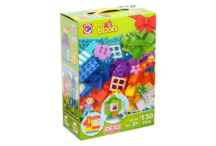 Конструктор Kids Home Toys Классический набор кубиков + пластина