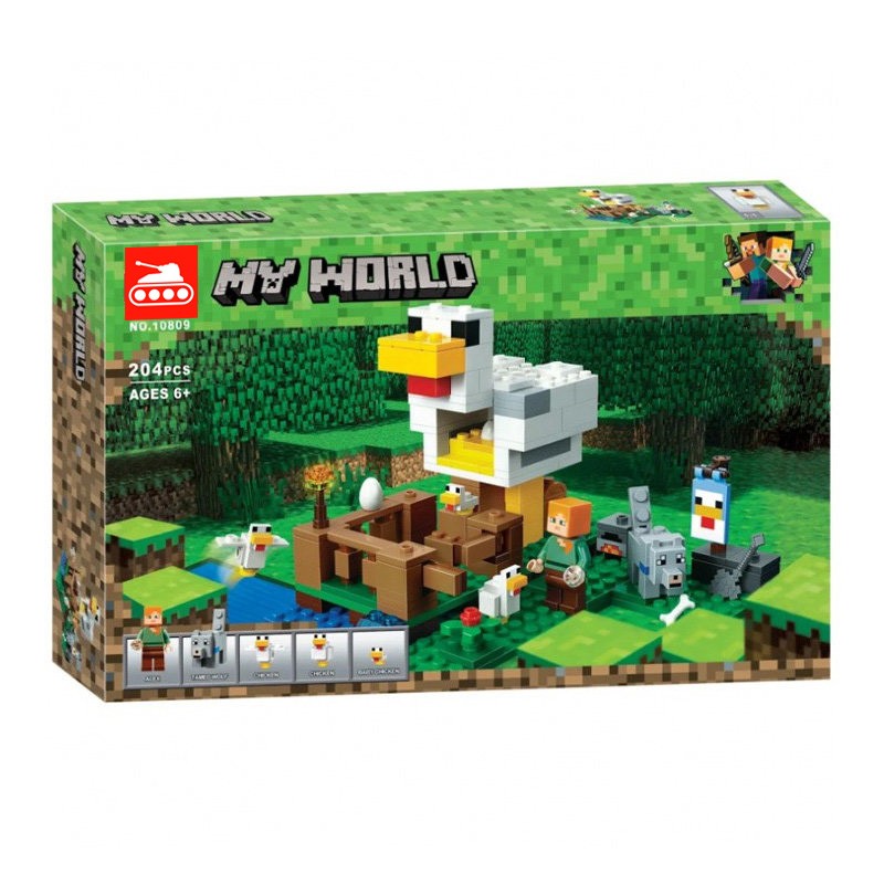 Конструктор аналог Lego Minecraft 21140 Курятник