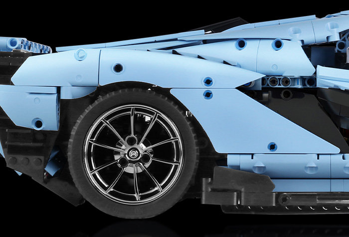 Конструктор Mould King Спорткар Lamborghini Sian FKP 37 (голубой) Manual Version