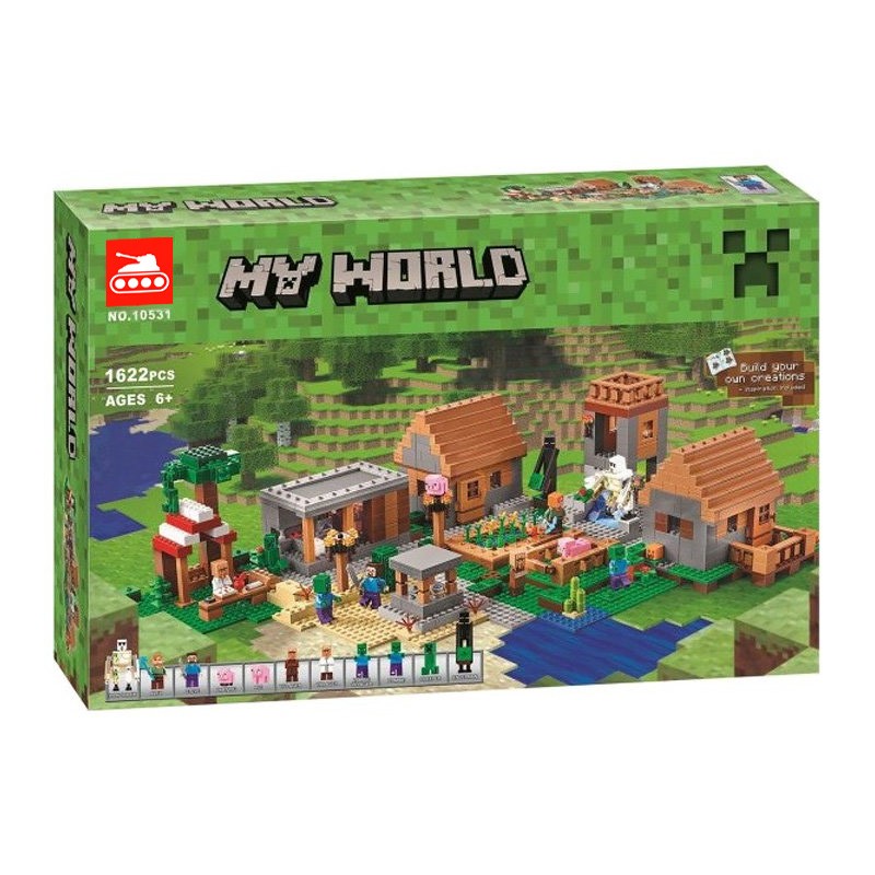 Конструктор аналог Lego 21128 Майнкрафт Деревня