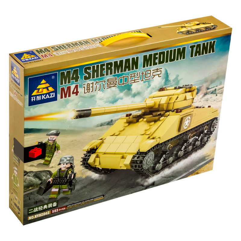 Конструктор KAZI Средний танк M4 Sherman
