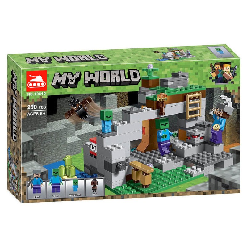 Конструктор аналог Lego Minecraft 21141 Пещера зомби