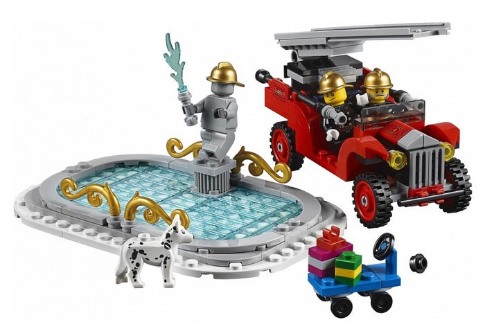 Конструктор BELA аналог LEGO 10263 Пожарная часть в зимней деревне