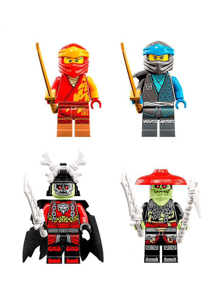 Конструктор аналог Lego Ninjago 71783 Робот-гонщик Эво Кая