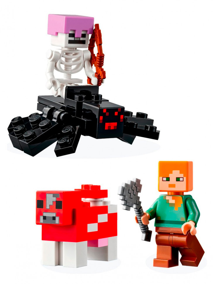 Конструктор аналог Lego Minecraft 21179 Грибной дом