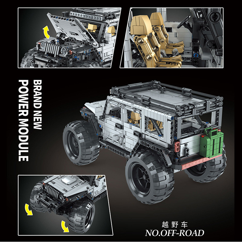 Конструктор Mould King Внедорожник RC Jeep Wrangler Expedition на радиоуправлении