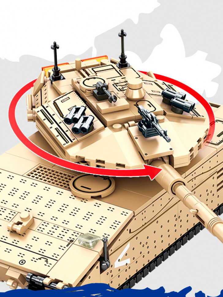 Конструктор Sembo Block Основной боевой танк Merkava (2 в 1)