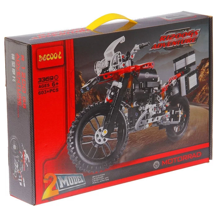 Конструктор Decool аналог LEGO 42063 Приключения на BMW R 1200 GS