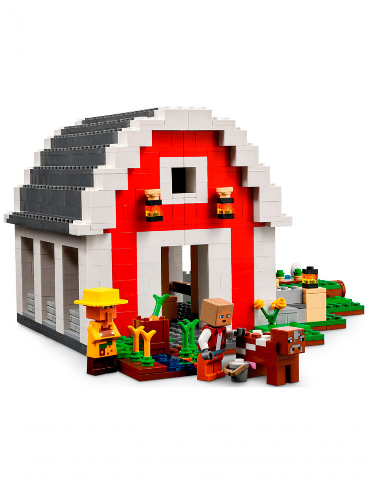Конструктор аналог Lego Minecraft 21187 Красный амбар