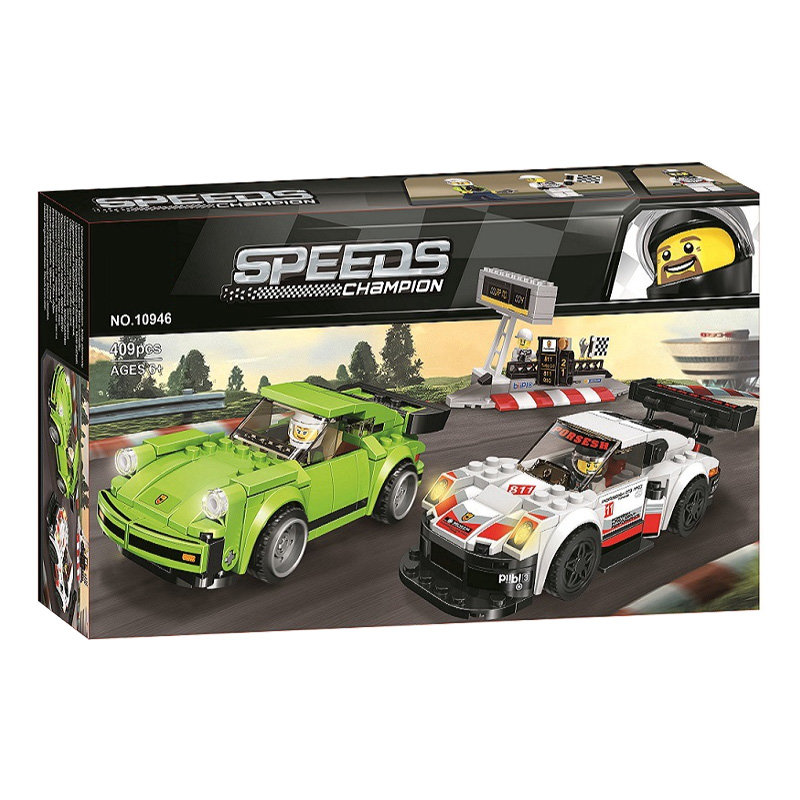 Конструктор BELA аналог Lego Speed Champions 75888 Porsche 911 RSR и 911 Turbo 3.0
