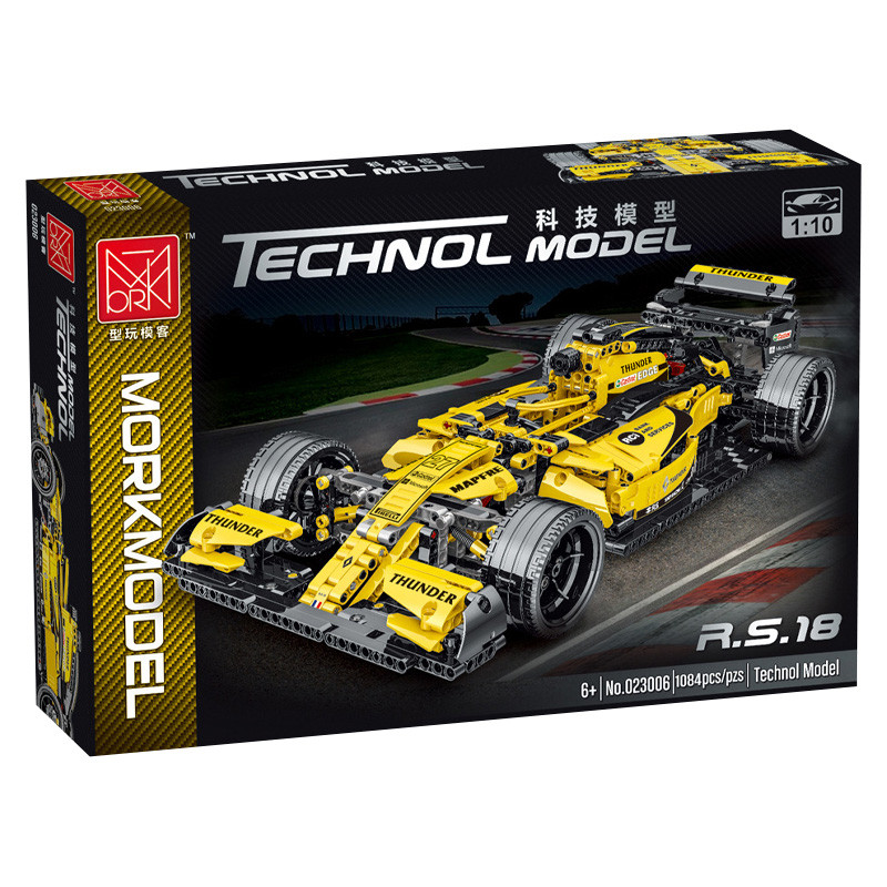 Конструктор MORK Гоночный болид F1 Yellow Equation Racing