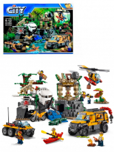 Конструктор аналог Lego City 60161 База исследователей джунглей