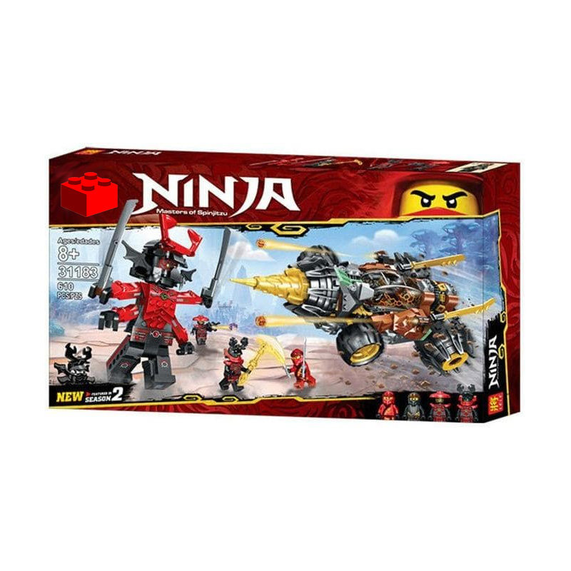 Конструктор LELE аналог Lego Ninjago 70669 Земляной бур Коула