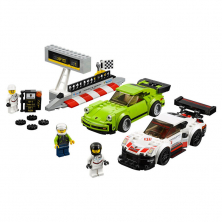 Конструктор BELA аналог Lego Speed Champions 75888 Porsche 911 RSR и 911 Turbo 3.0