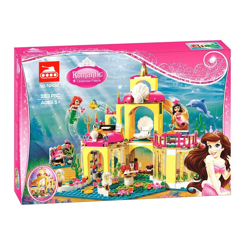 Конструктор аналог Lego Disney Princess 41063 Подводный дворец Ариэль