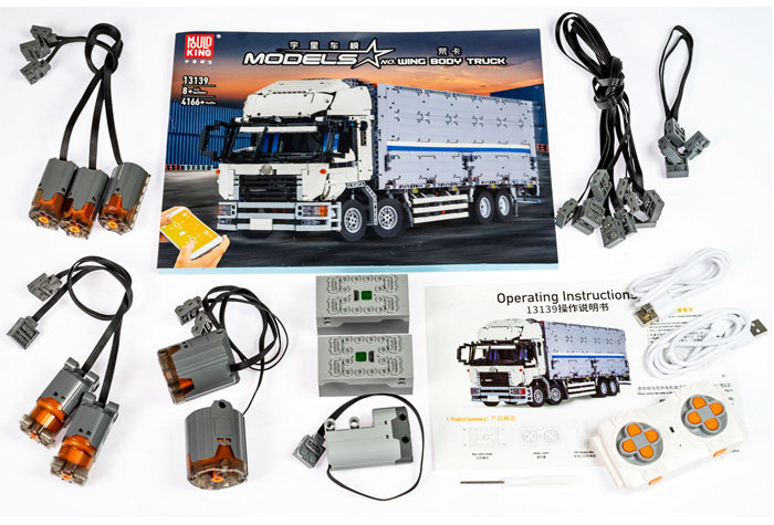 Конструктор Mould King Грузовик с прицепом (фура) Wing Body Truck (Аналог Лего Техник MOC 1389)