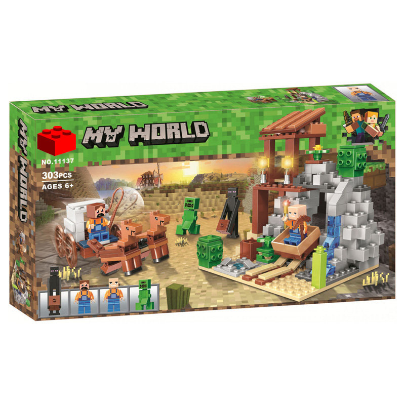 Конструктор BELA аналог Lego Minecraft Погоня