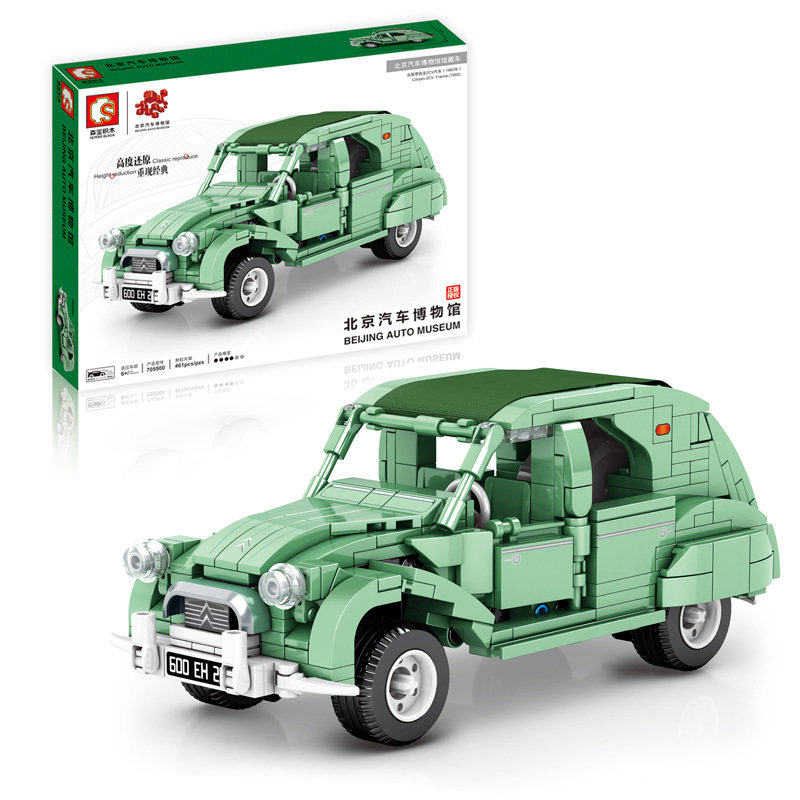 Конструктор Sembo Block Пекинский автомузей: Citroen 2CV