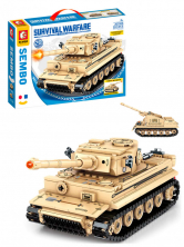 Конструктор Sembo Block Немецкий танк Tiger (2 в 1)