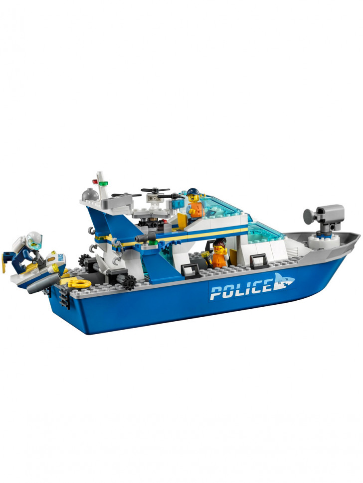 Конструктор аналог Lego City 60277 Катер полицейского патруля