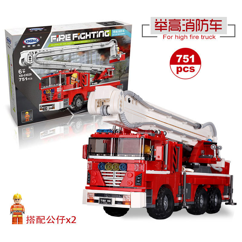 Конструктор Xingbao Пожарная машина с лестницей
