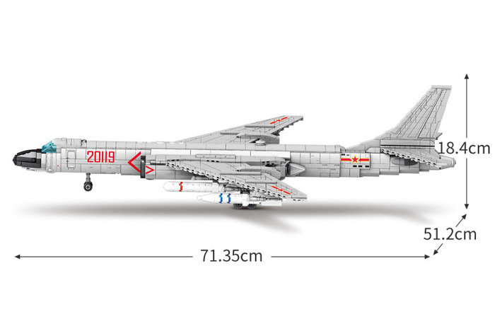 Конструктор Sembo Block Тяжёлый бомбардировщик Н-6К