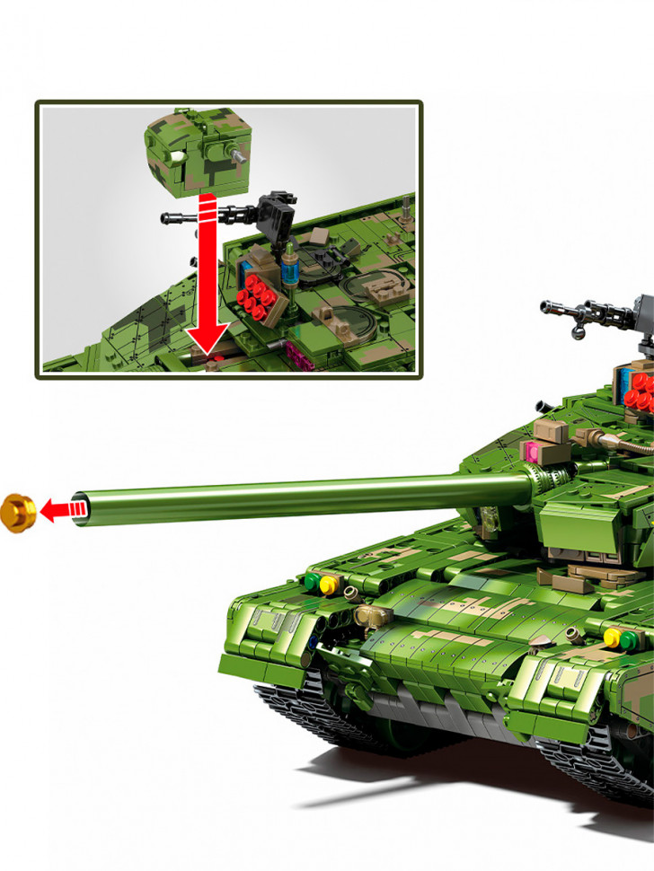 Конструктор Sembo Block Танк Type 99A на радиоуправлении