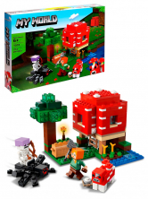 Конструктор аналог Lego Minecraft 21179 Грибной дом