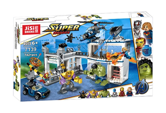 Конструктор JiSi Bricks (Decool) аналог Lego 76131 Битва на базе Мстителей