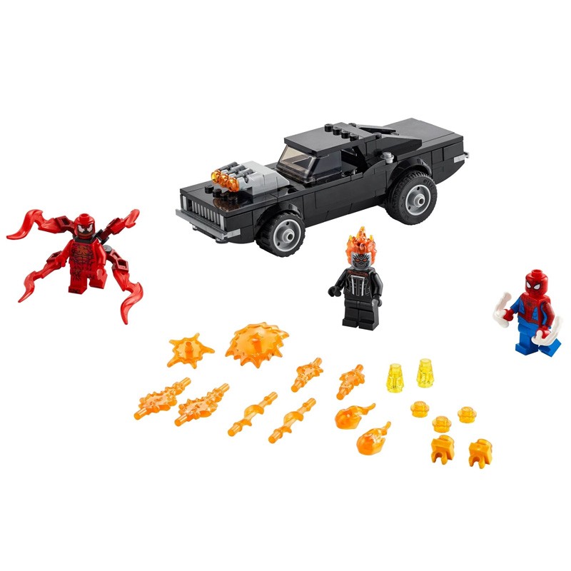Конструктор аналог Lego Super Heroes 76173 Человек-Паук и Призрачный Гонщик против Карнажа